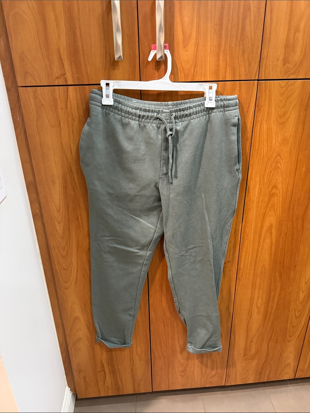 Zara Men's Olive Drawstring Joggers